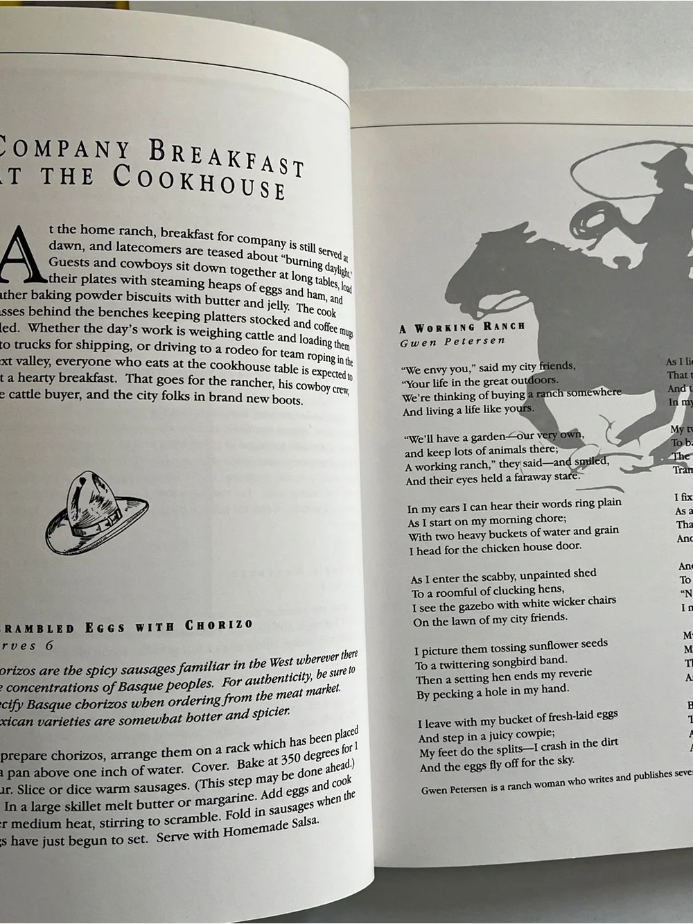 Cowboy Cookbook & poetry- Menus & Verse for Western Celebrations YUM